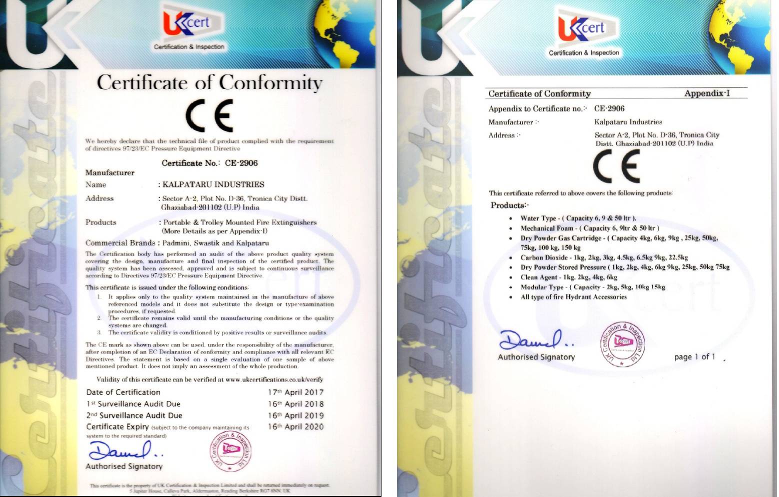 ISO Certificate